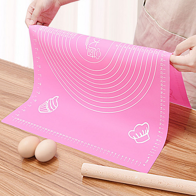 Kitchen Silicone Mats Rolling Dough Large  Dough Large Size Silicone Mat -  70x50cm - Aliexpress